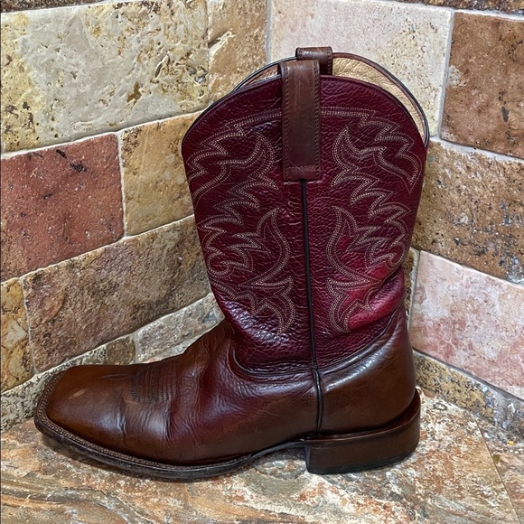 Moonshine Spirit Men Cowboy Boots Brown Red Leather Square Toe Size 11D
Western - Picture 6 of 14